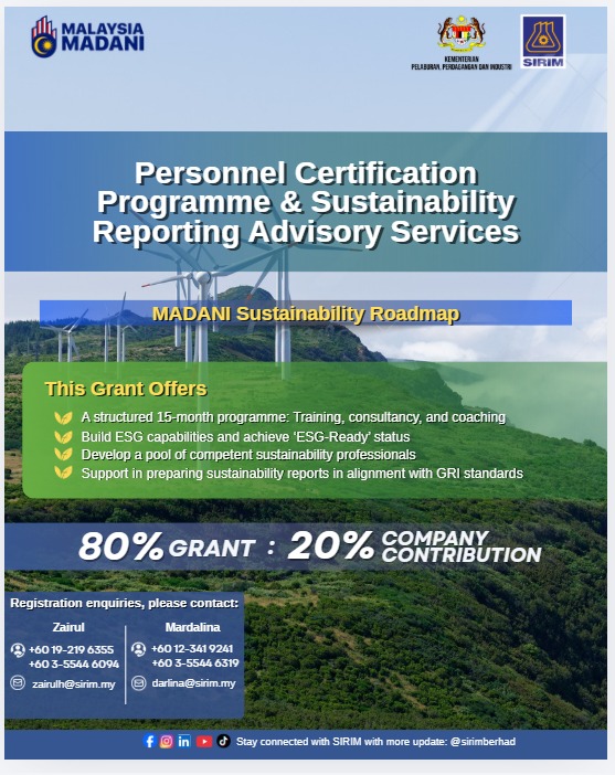 MADANI Sustainability Roadmap programme brochure